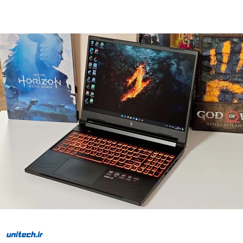 لپ تاپ 16 اینچی ایسر مدل Nitro V 16 ANV1671760Qi7 14650HX16GB DDR5 5600MHz512GB SSDRTX4050FHD 165Hz12